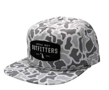 Woven Patch Perforated Low Profile Rope Hat
