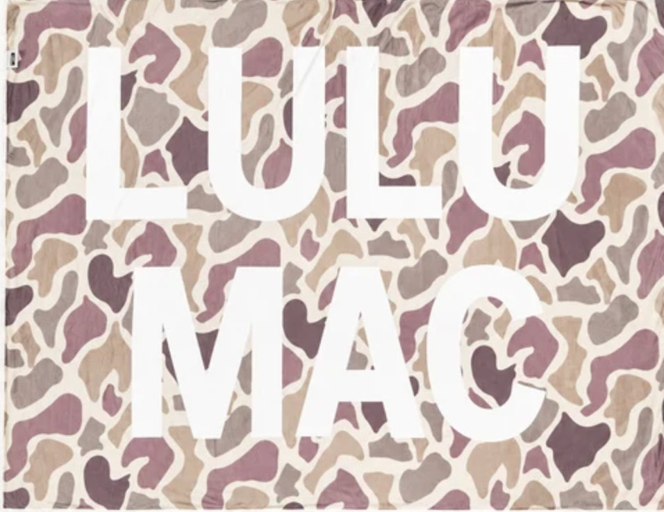 LuLu Mac Light Camo Blanket