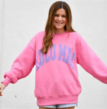 LuLu Mac Puff Sweatshirt - Pink/Purple