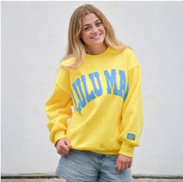 LuLu Mac Puff Sweatshirt - Yellow/Cyan