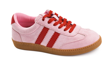 Corky's Heads Up Sneakers - Pink Red Combo
