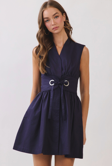 Game Day Fitted And Flare Dress