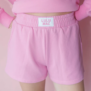 LuLu Mac Terry Cloth Shorts | Bubblegum