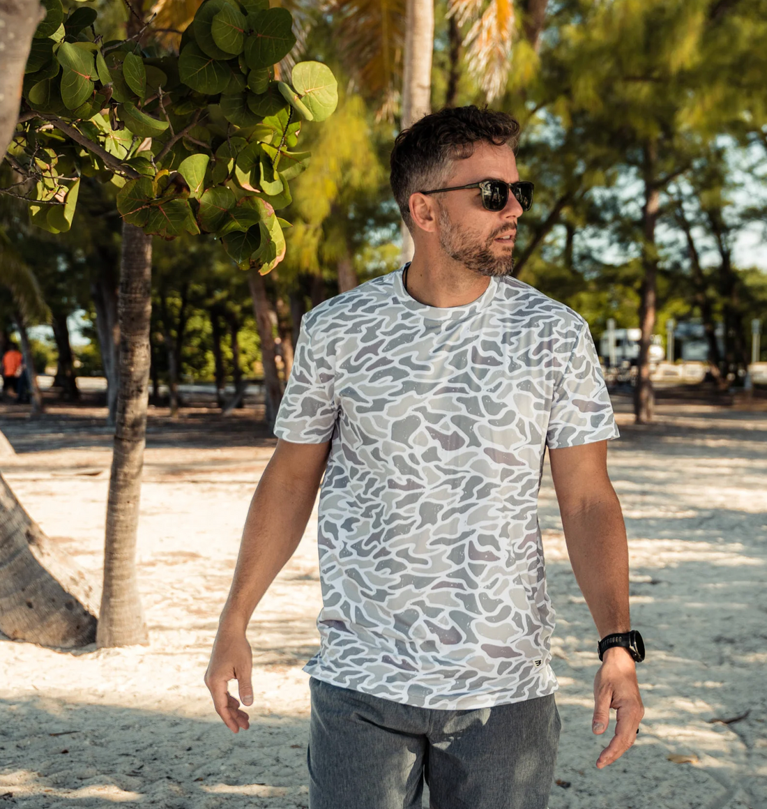 Go To Tee - White Camo