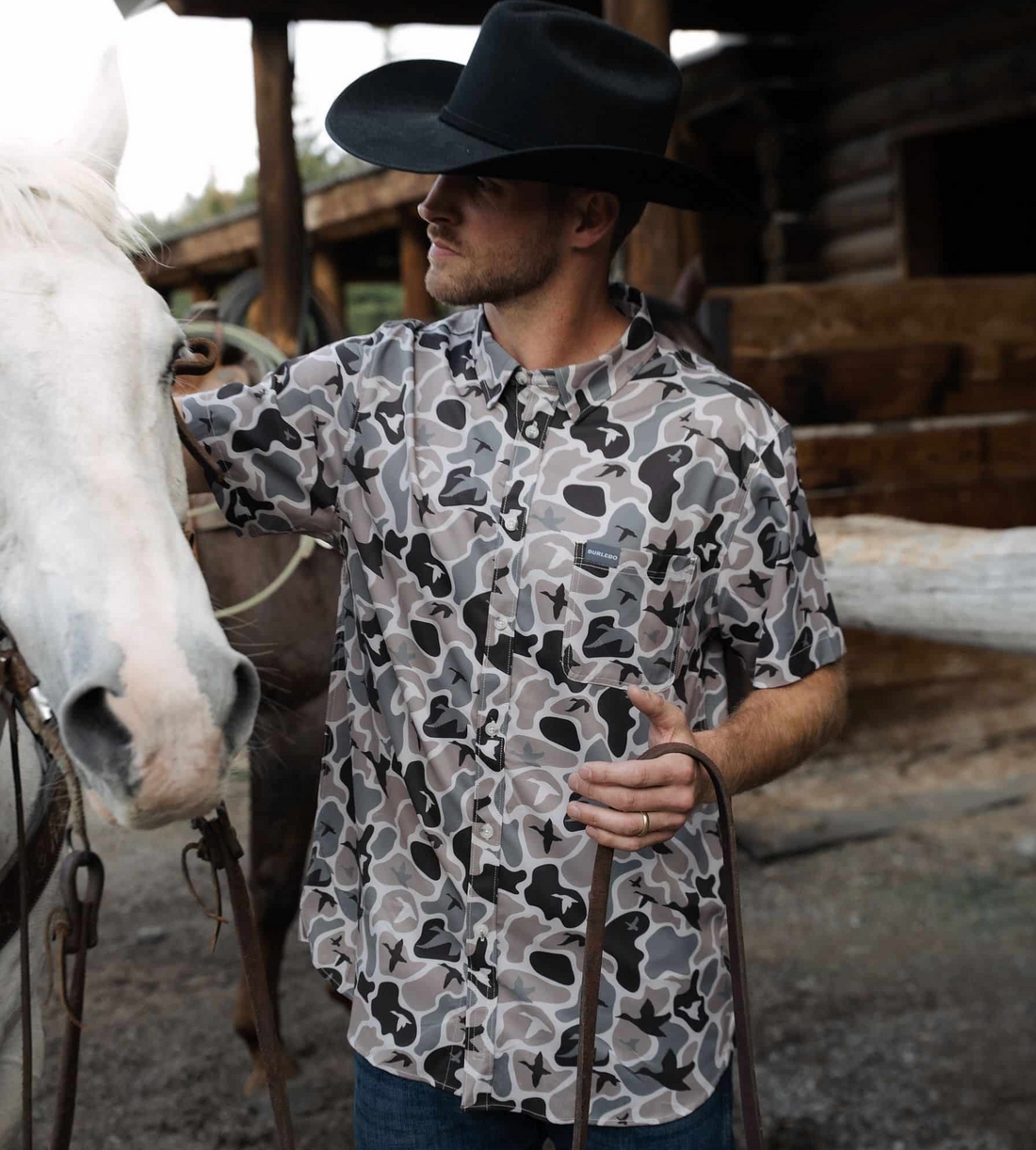 Performance Button Up - Mallard Mayhem Camo