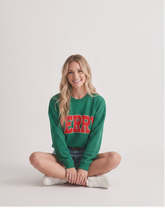 The "Merry" Cloudy Knit Top