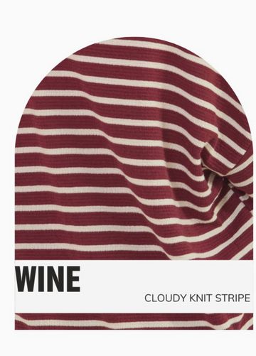 Cloudy Knit Striped Top