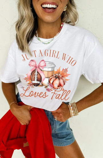 "Just A Girl Who Loves Fall" Graphic Tee