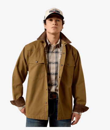 Men's Retro Canvas Shirt Jacket