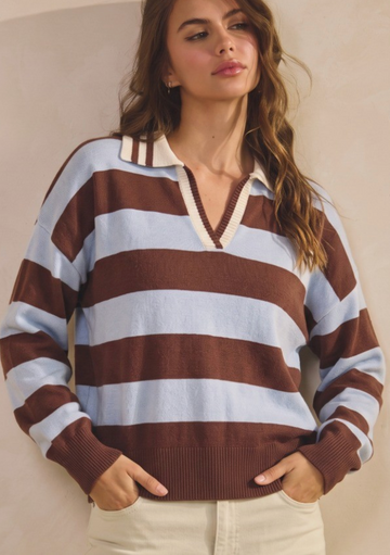 Relaxed Striped Knit sweater
