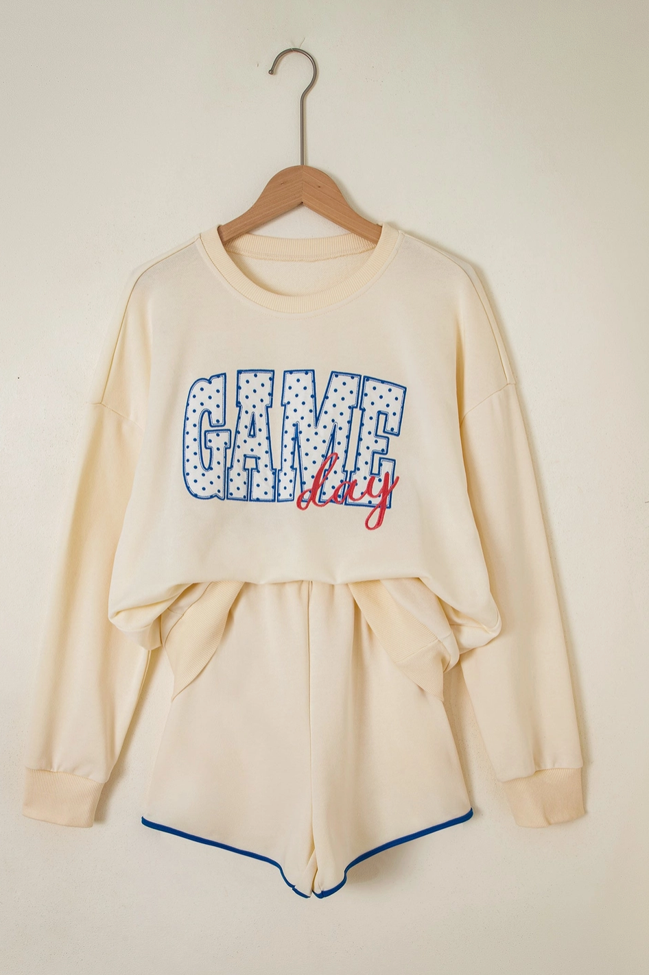 Game Day Crew Neck Sweatshirt & Shorts Set