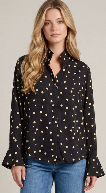 Elegance Polka Dot Blouse