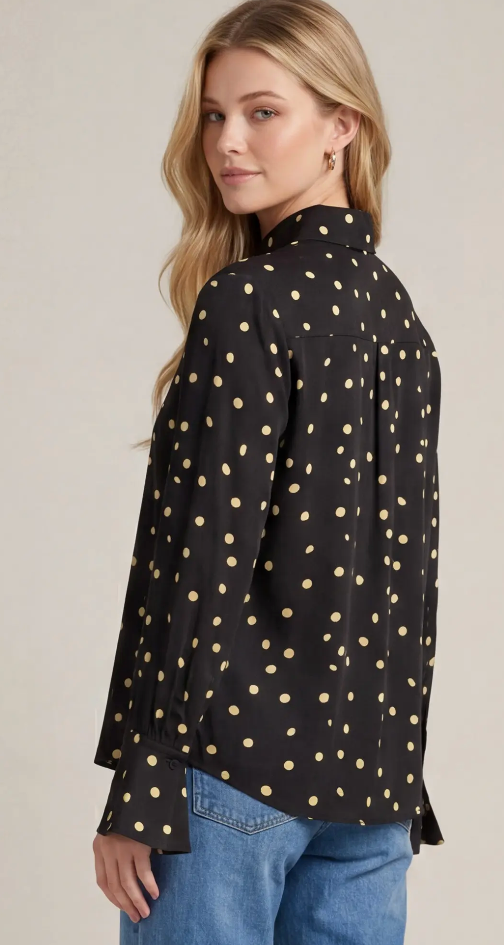 Elegance Polka Dot Blouse