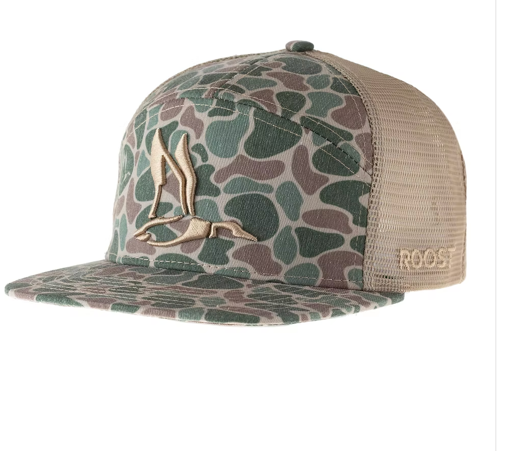 Roost Front Camo 3D Puff Logo Icon Hat
