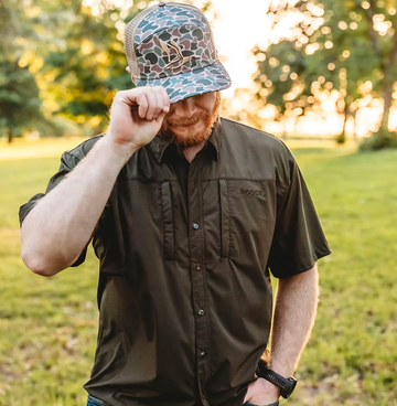 Roost Front Camo 3D Puff Logo Icon Hat