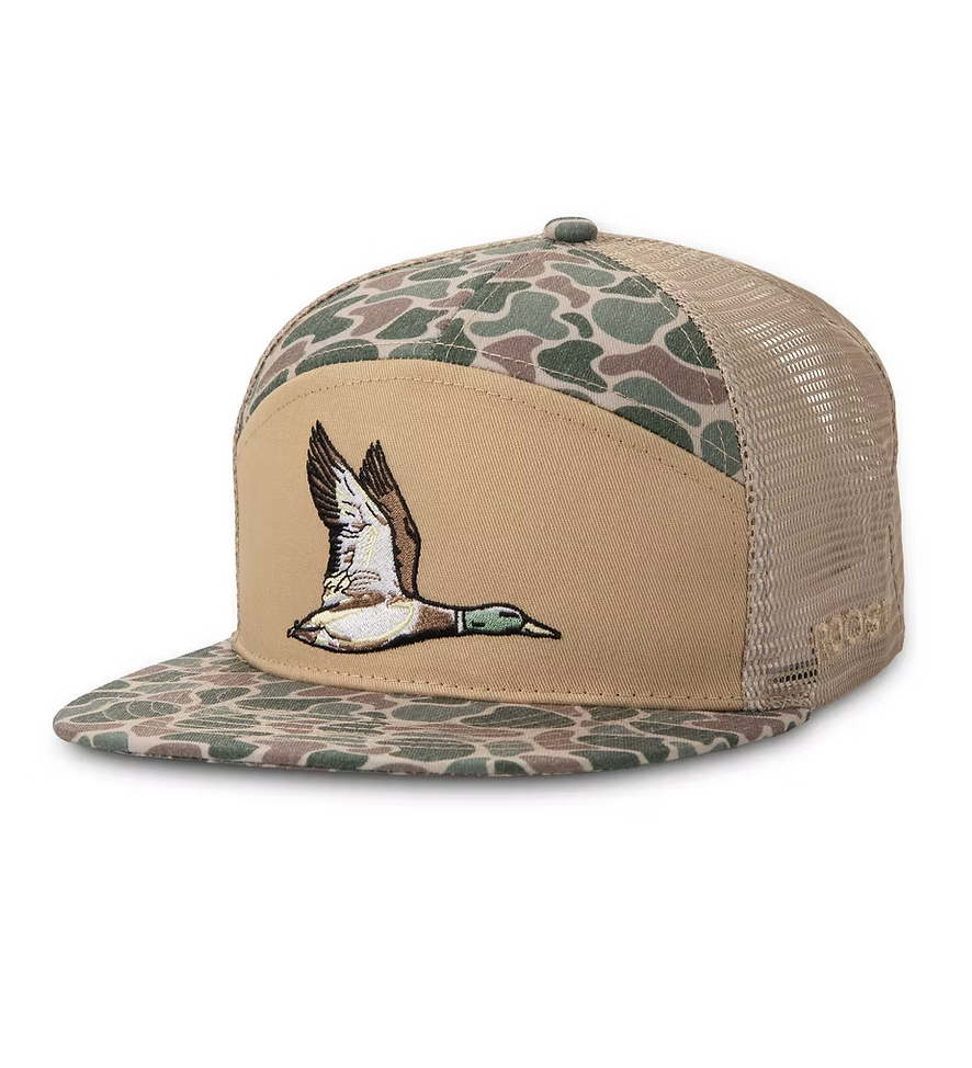 Roost 7 Panel Camo Full Color Duck Hat