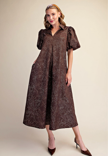 Stunning Embellished Textured Dress