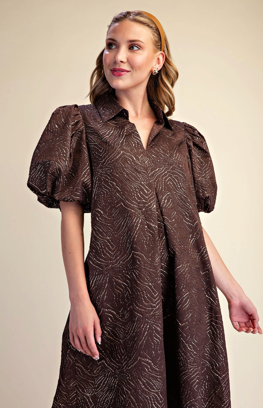 Stunning Embellished Textured Dress