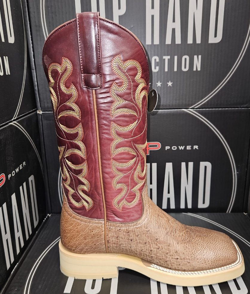 Top Hand HPC505 Kango Tobacco Smooth Ostrich Crepe Sole