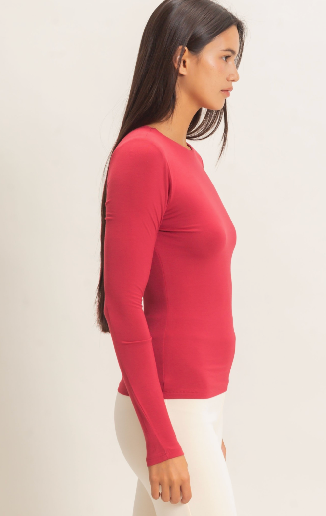 Sleek Classic Long Sleeve Top