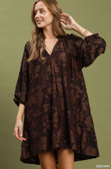 Elegant Velvet Babydoll Dress