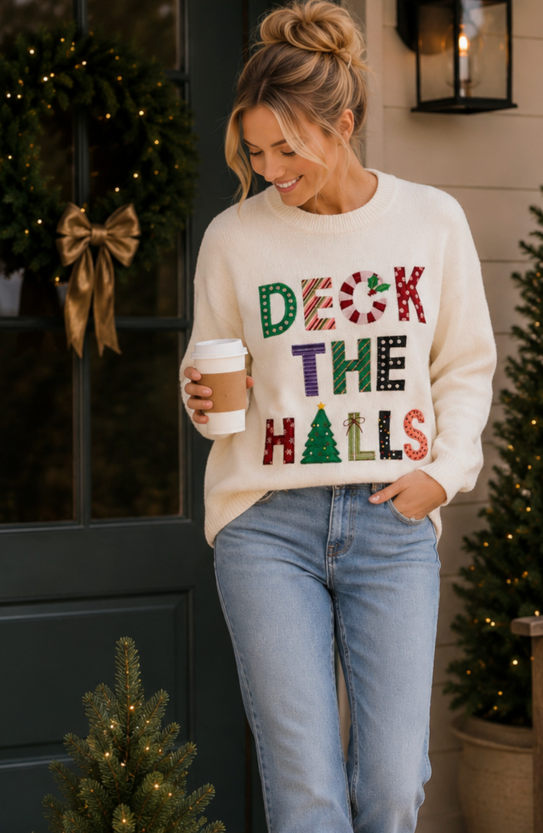 "Deck The Halls" Christmas Sweater