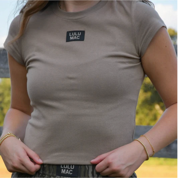 LuLu Mac Baby Doll Top - Dark Taupe