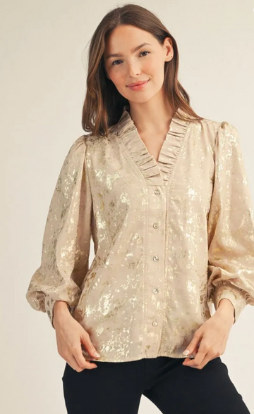 Glimpse Of Metallics Top