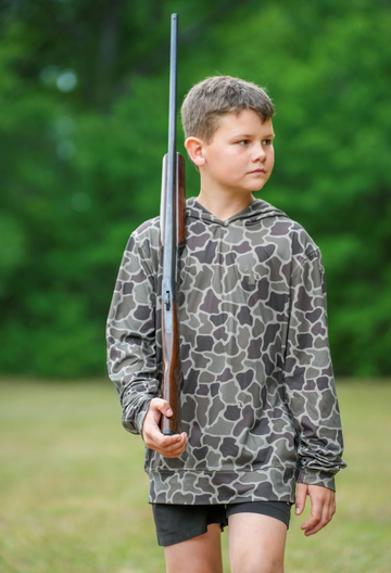 Youth Hemlock Hoodie - Brush Camo