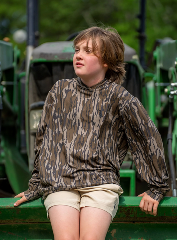 Youth Hemlock Hoodie - Mossy Oak Bottomland
