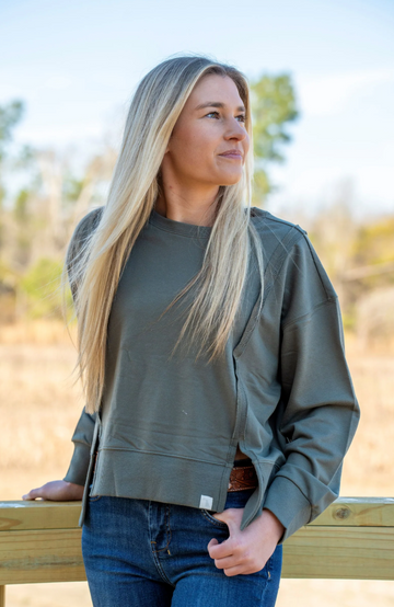 Local Girl Daily Crew - Olive