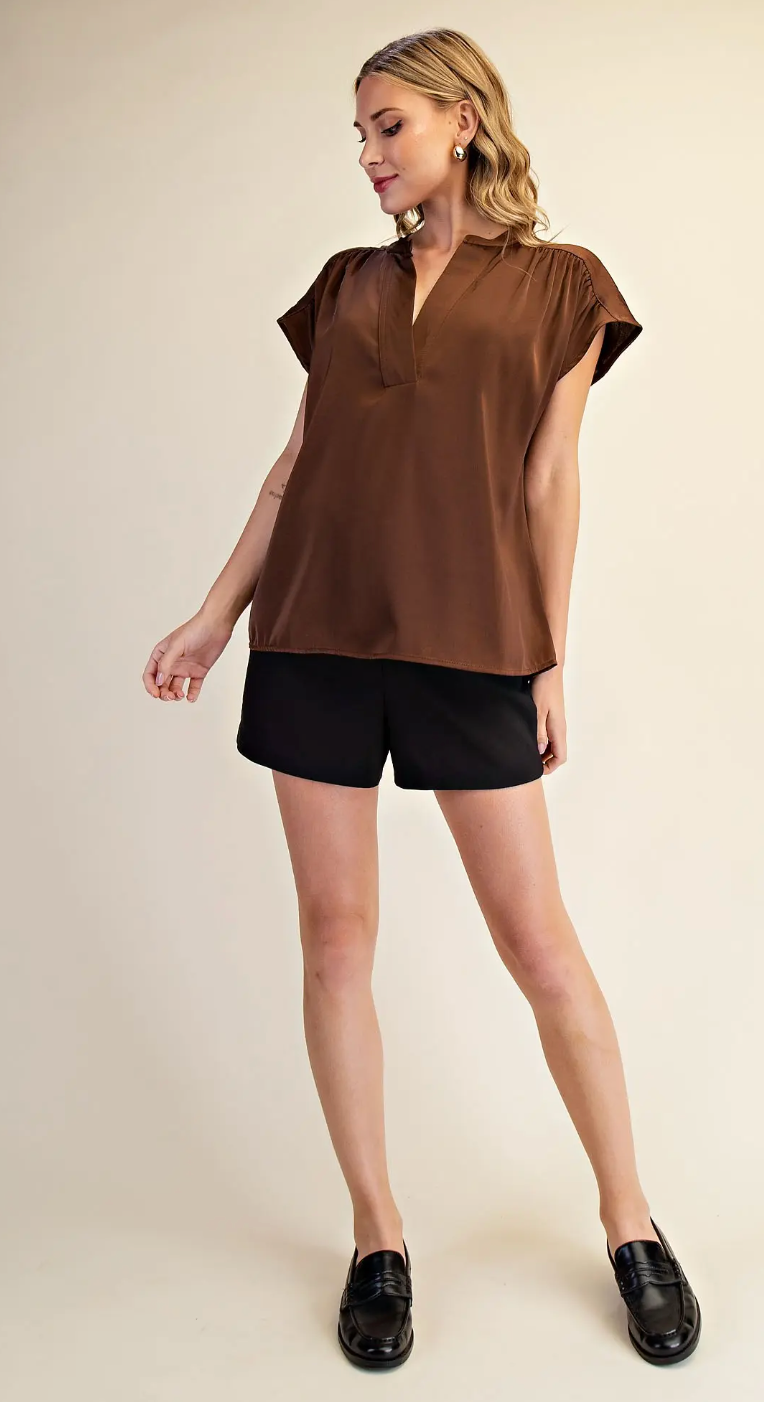 Shirring Detailed Blouse