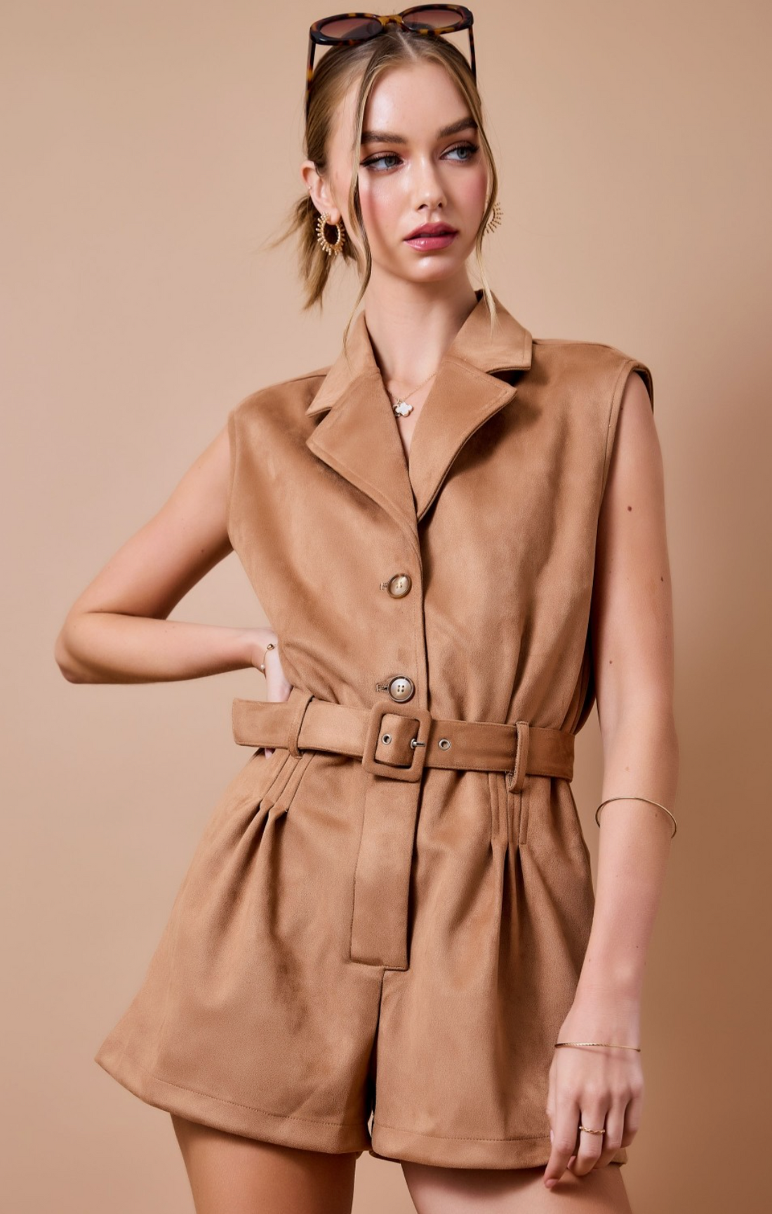 The Fall Suede Romper