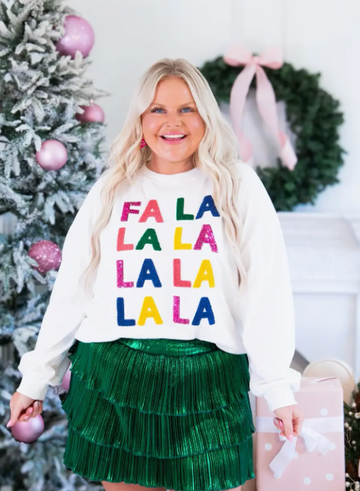 "Fa La La" Christmas Top