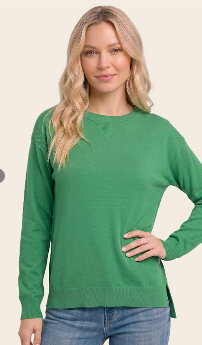 Classic Solid Crewneck Sweater
