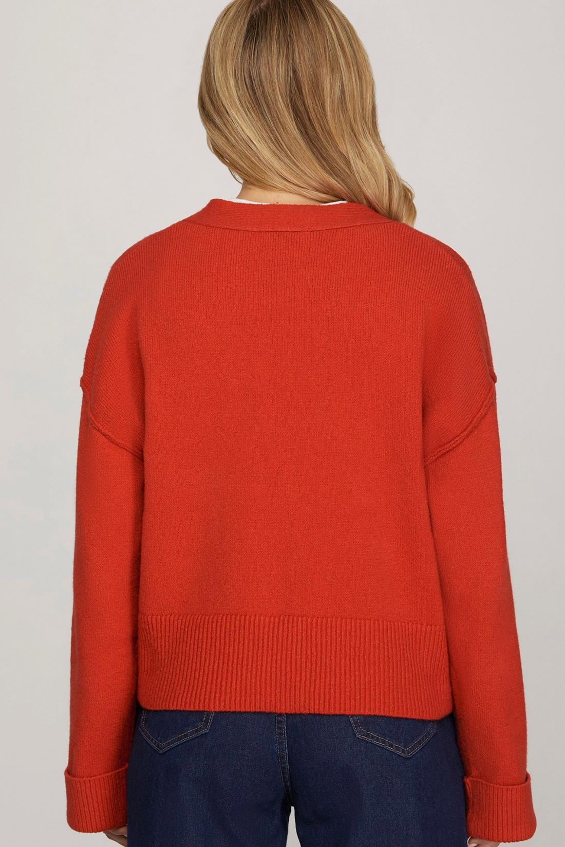 The Perfect Red Cardigan