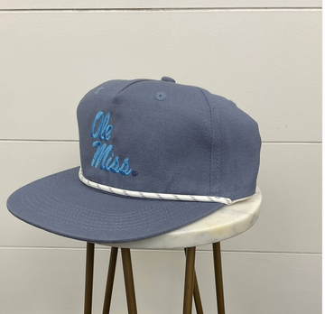 Ole Miss Stacked Rope Cap