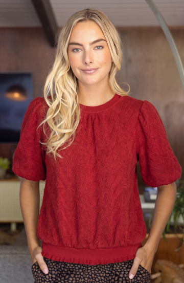 Braided Knit Sweater Top