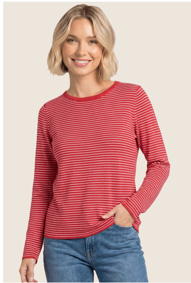 Basic Pinstriped Sweater