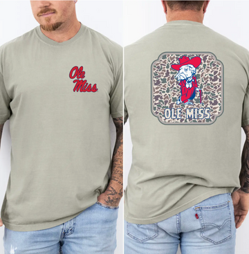 Miss Rebel Camo Back T-Shirt