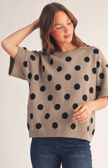 Charming Polka Dot Sweater