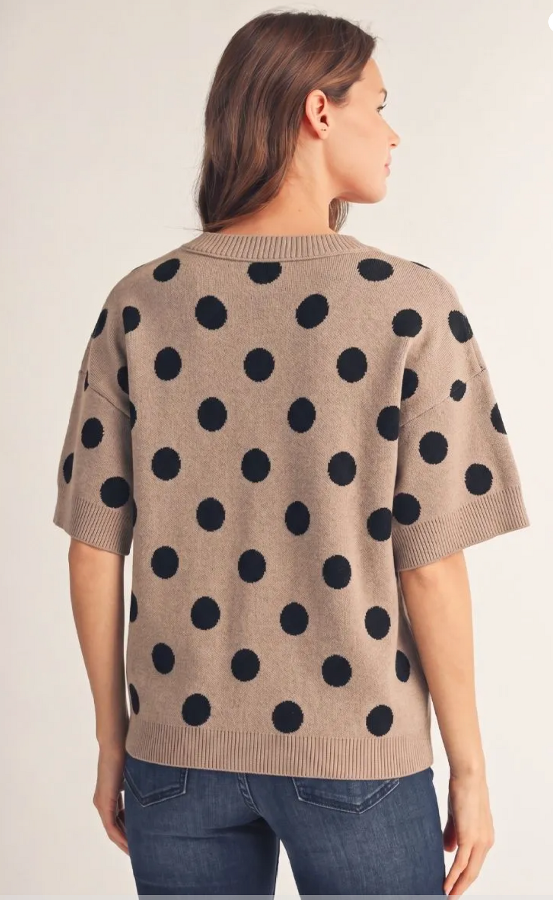 Charming Polka Dot Sweater