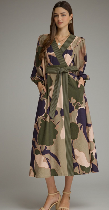 Elegant Fall Printed Dress