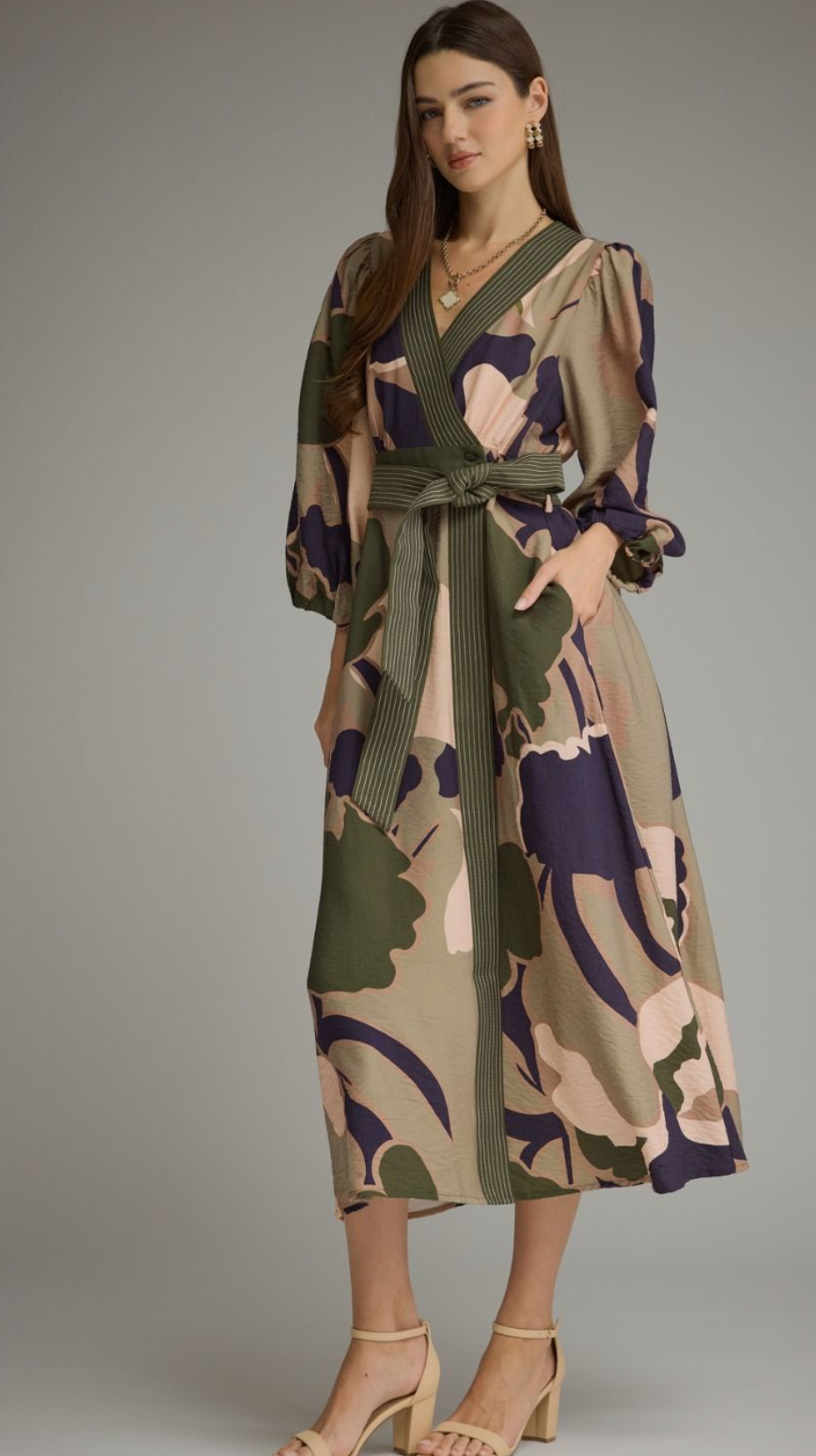 Elegant Fall Printed Dress
