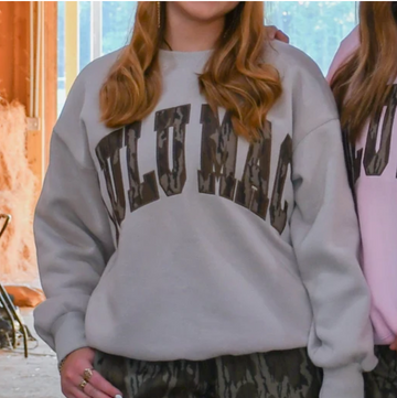 LuLu Mac Mossy Oak Bottomland Sweatshirt - Greige