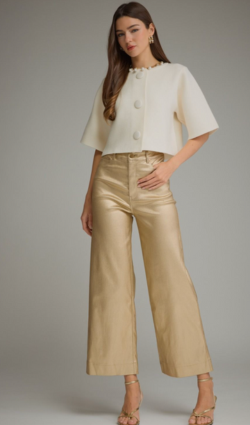 Festive Gold Metallic Pants