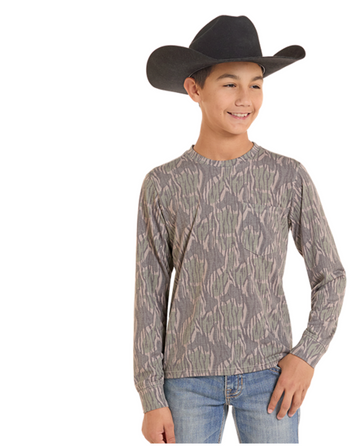 Boy's L/S Camo T-Shirt