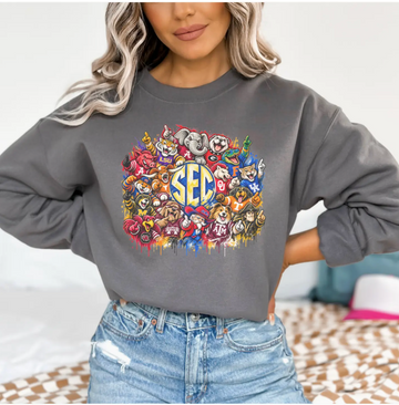 Drippy Southeastern Conference Mascots Sweatshirt