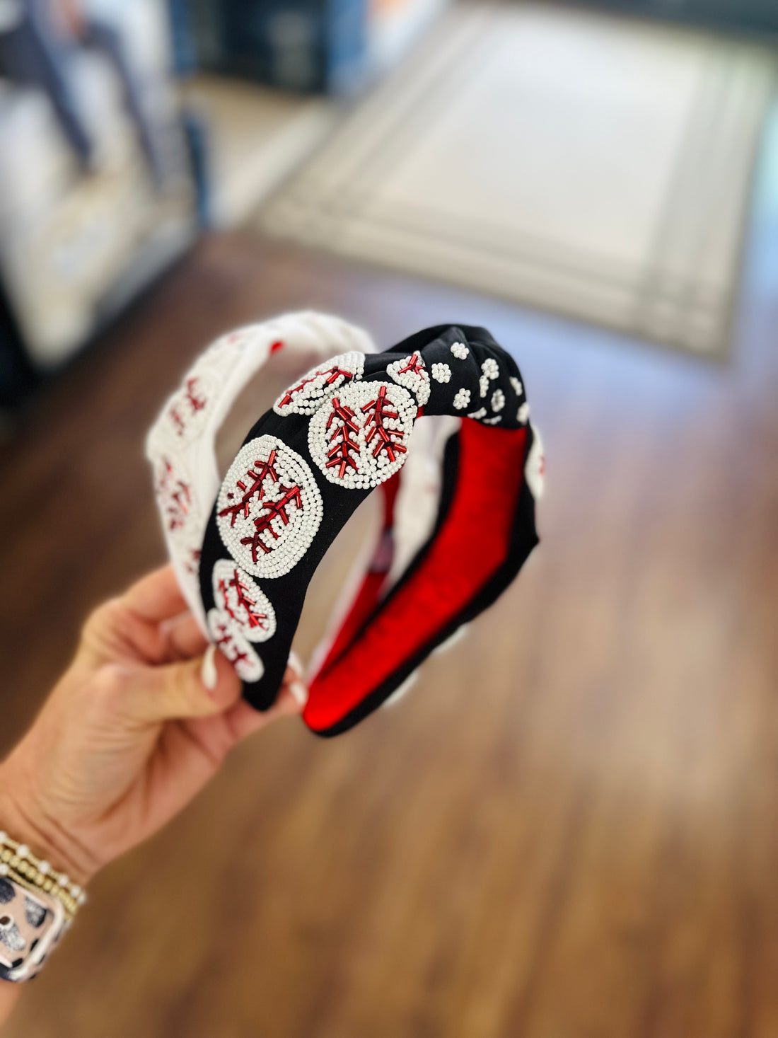 Beaded Baseball Headband