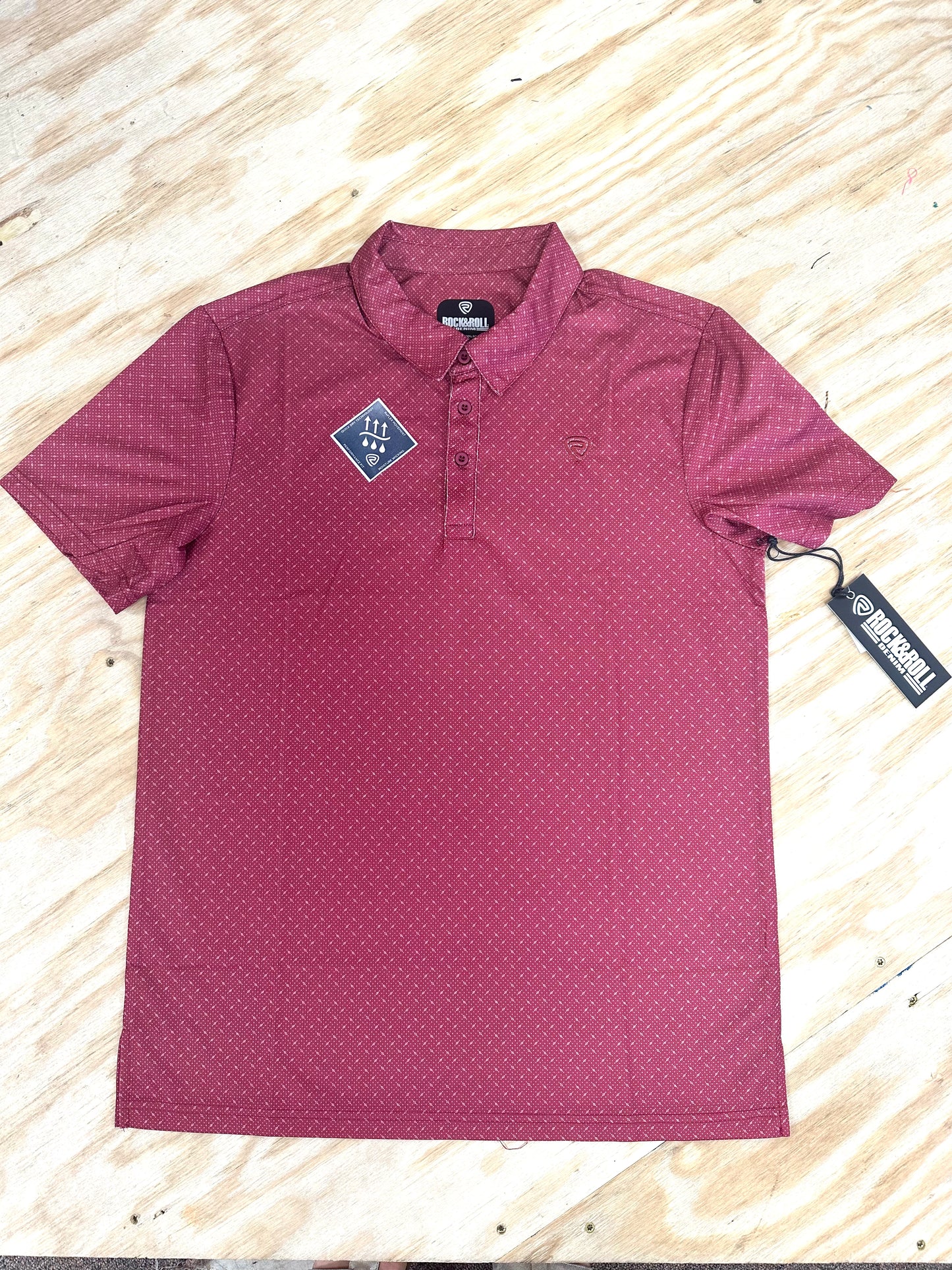 Men's Small Printed Polo Shirt